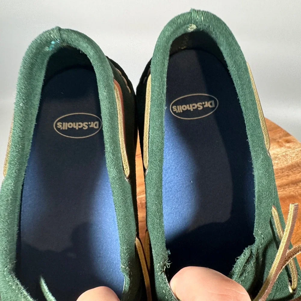 Sperry Top-Sider Mens Authentic Original 2-Eye Green Suede Boat Shoes Size 10.5